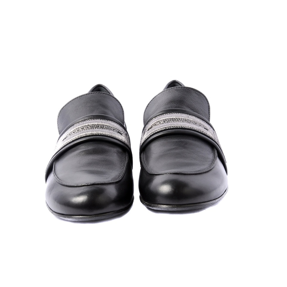 Elena Iachi Moccasin in black Calf leather - Picture 3 of 7